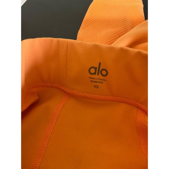 ALO Leggings High Waist No Limit Neon Apricot sz. XS - Picture 5 of 5